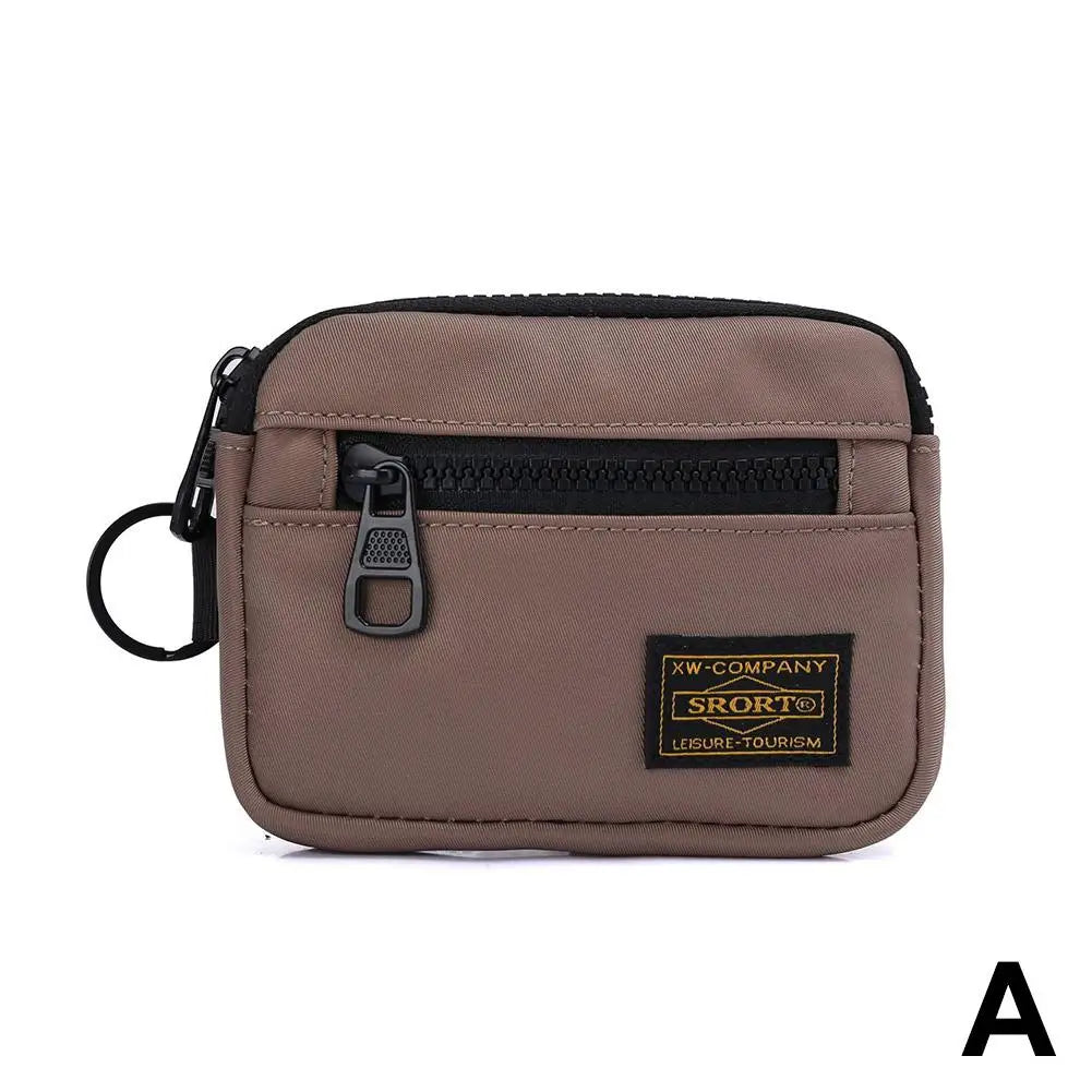 Porte-Monnaie Oxford Zipper Compact Unisexe — CLEVI Paris