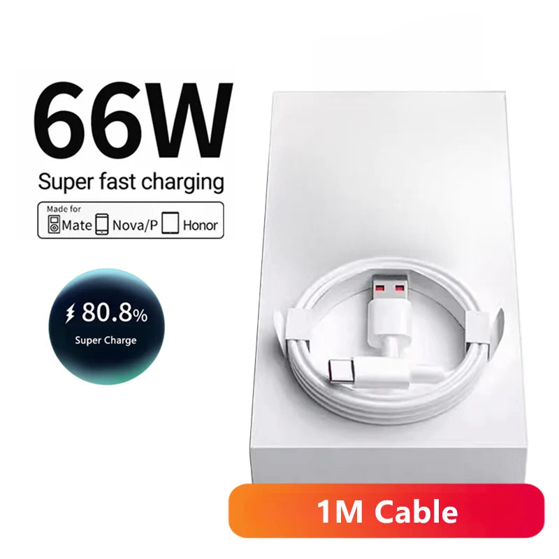 Chargeur Mural 66W 6A USB-C Huawei Honor + Câble 1m-2m – CLEVI Paris