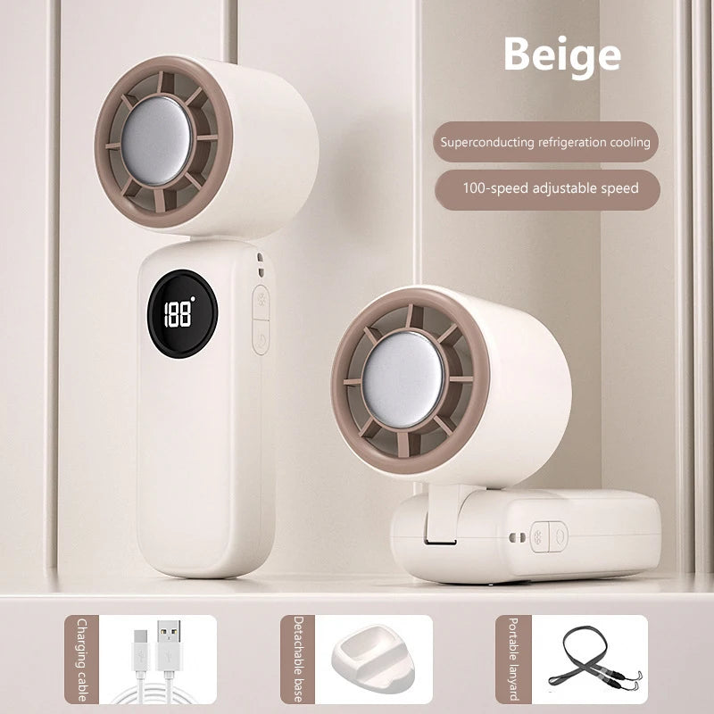 Mini ventilateur pliable rechargeable USB-C – CLEVI Paris