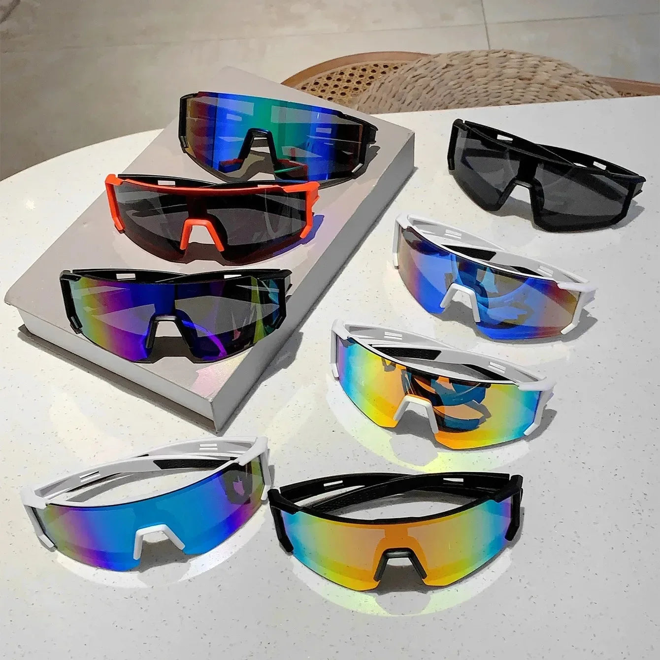 Lunettes de Soleil Oversized Unisexe Miroir UV400 Anti-Reflets 2587 – CLEVI Paris