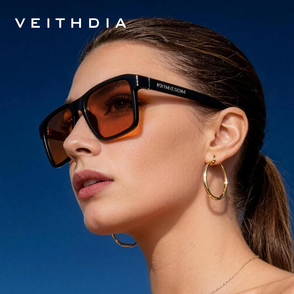 Lunettes de Soleil Polarisées Carrées TR-90 – Verres TAC Photochromiques Miroir Anti-Reflets UV400 Sport – CLEVI Paris