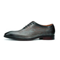 Oxford Homme Cuir Embossé Bout Pointu – Style Européen Business, EU 37-46 – CLEVI Paris