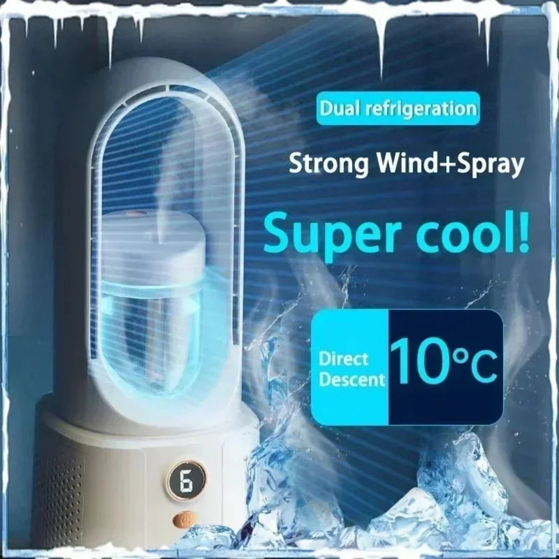 Ventilateur de bureau USB-C avec veilleuse – CLEVI Paris