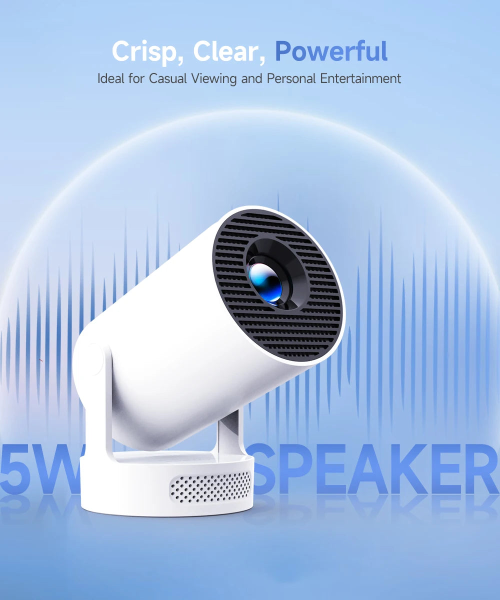 Vidéoprojecteur Mini Magcubic HY300 Pro+ – Android 14, WiFi 6, 290 ANSI, 8K, Bluetooth 5.4, Rotation 180° – CLEVI Paris