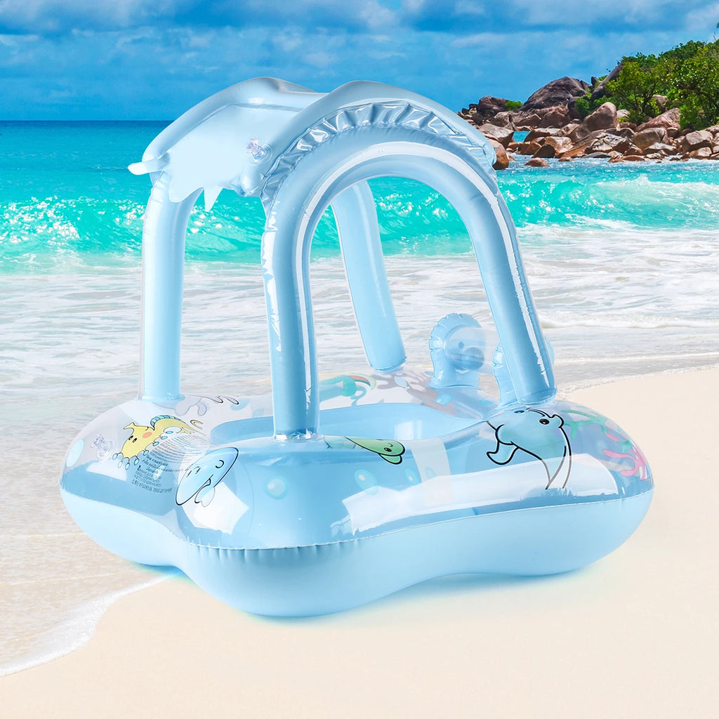 Bouée Gonflable Enfant avec Auvent – 3-6 ans, Piscine & Plage