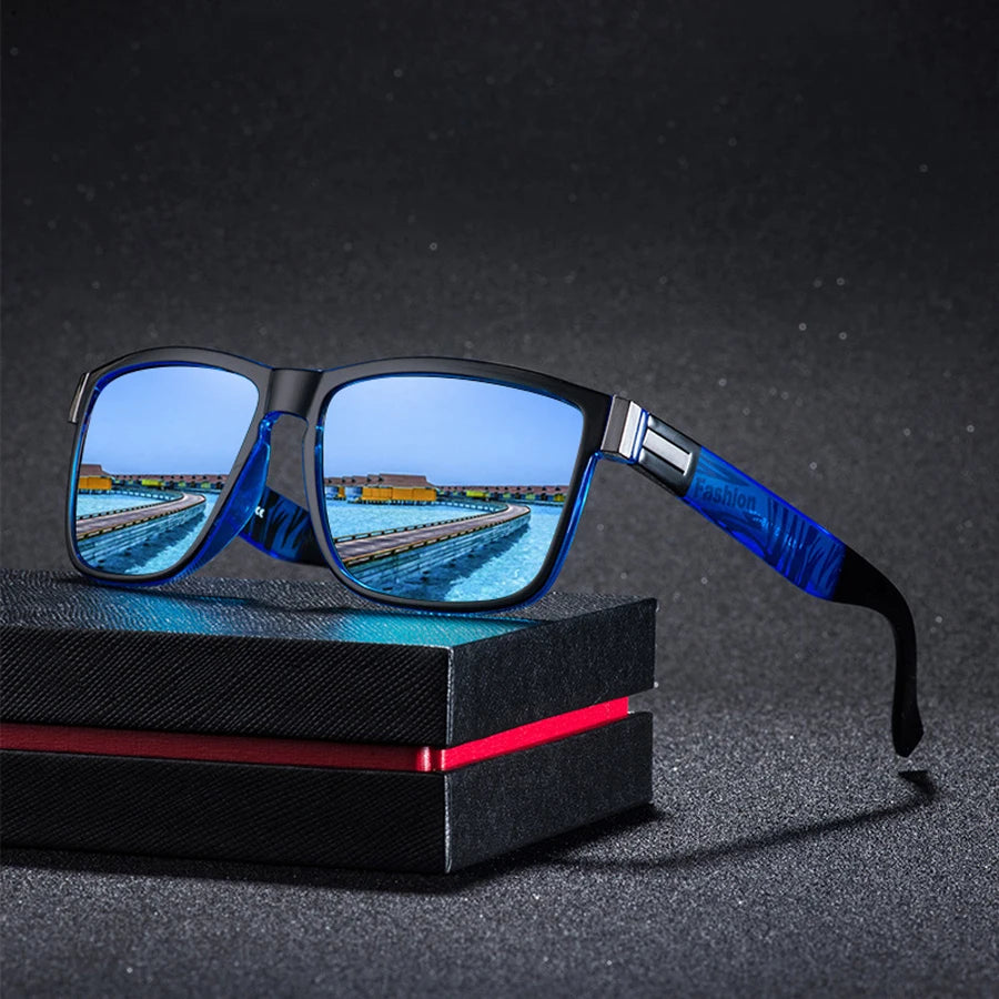 Lot 3 Lunettes de Soleil Carrées Unisexe UV400 Colorées Outdoor – CLEVI Paris