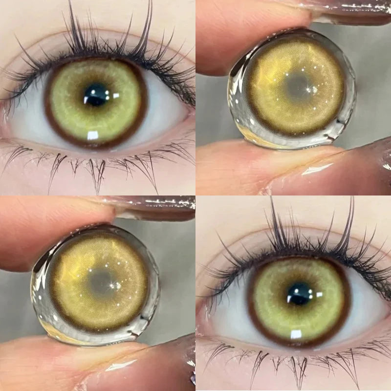 KSSEYE Lentilles de Contact Halloween Colorées Myopie Cosplay 0~-8.00 | 2 Pièces