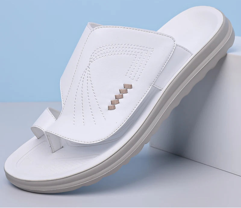 Sandales Homme Été – Semelle Épaisse Douce, Antidérapantes, Style Street | Marron, Blanc ou Noir