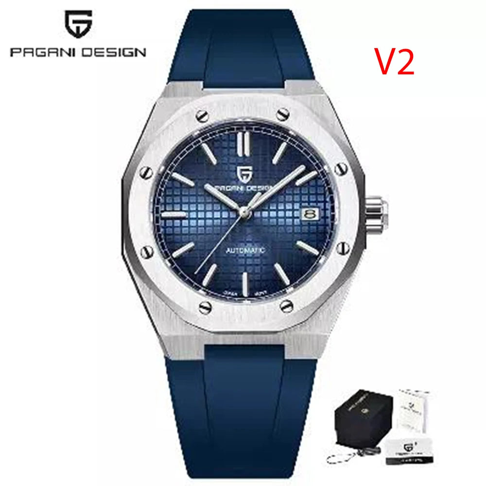 Montre Automatique Homme Pagani Design PD-1673 Seiko NH35 Saphir Lumineux Phase de Lune 10 Bar 7 Coloris – CLEVI Paris
