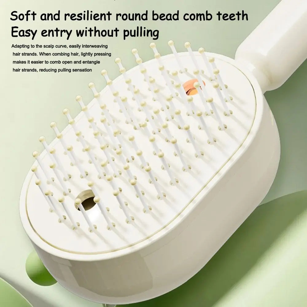 Brosse Massage Spray Hydratante Anti-Statique Auto-Nettoyante — CLEVI Paris
