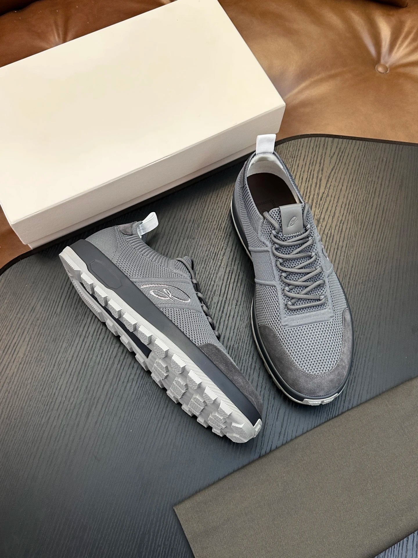 Sneakers Homme Cuir Véritable Imprimé Respirant Casual Sport EU 38-46 – CLEVI Paris