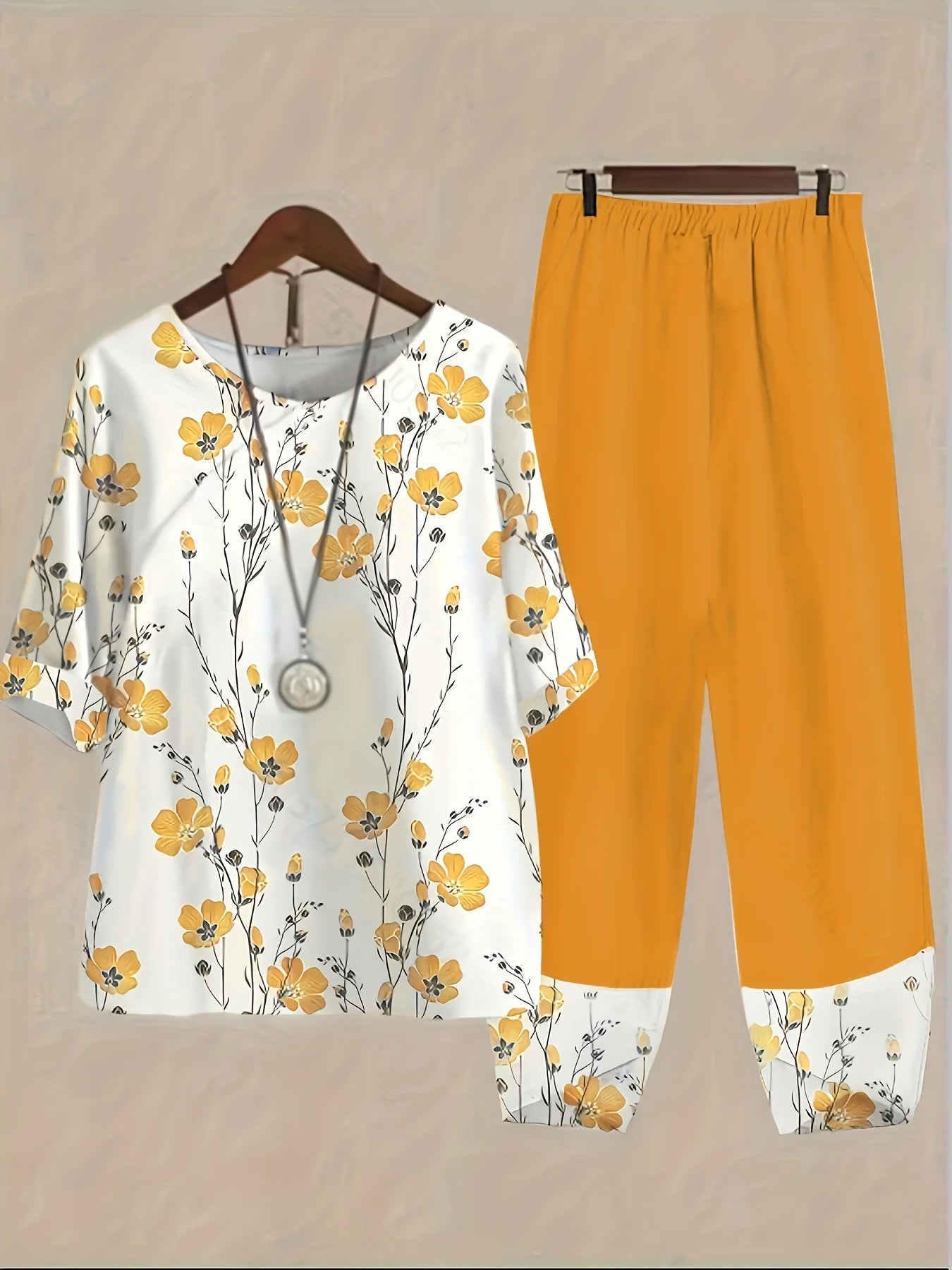 Tunique Femme Grande Taille Col Rond Manches Courtes Imprimé Style Chinois Casual Été – CLEVI Paris