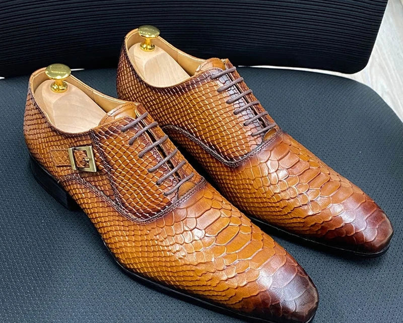 Oxford Bout Pointu Cuir Véritable Homme – Semelle Caoutchouc, 6 Coloris, Tailles 36-49 – CLEVI Paris
