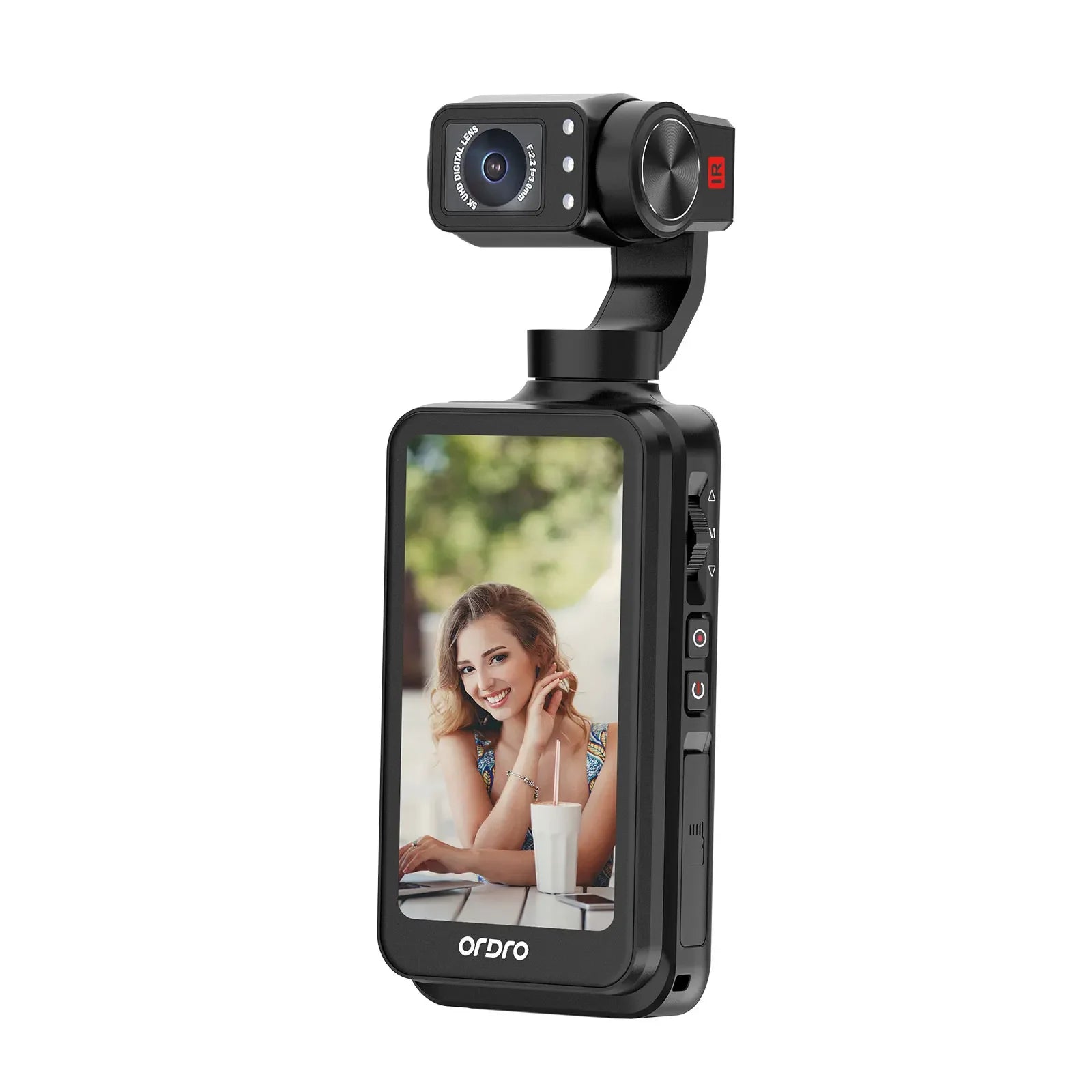 Caméra Sport M5 Gimbal 3 Axes 5K Suivi de Visage Vision Nocturne IR WiFi – CLEVI Paris