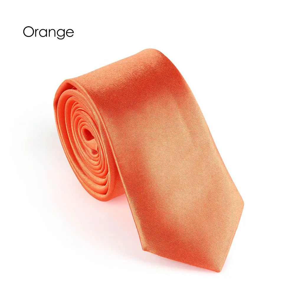 Cravate homme unie fine 5 cm – CLEVI Paris