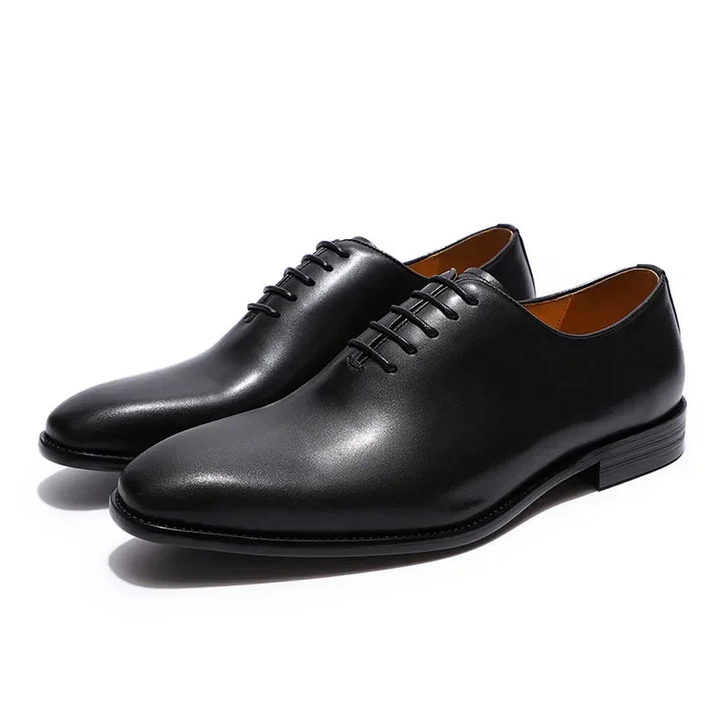 Oxford Whole-Cut Homme Luxe Cuir Vachette Véritable Bout Pointu | Business Mariage EU 39-46