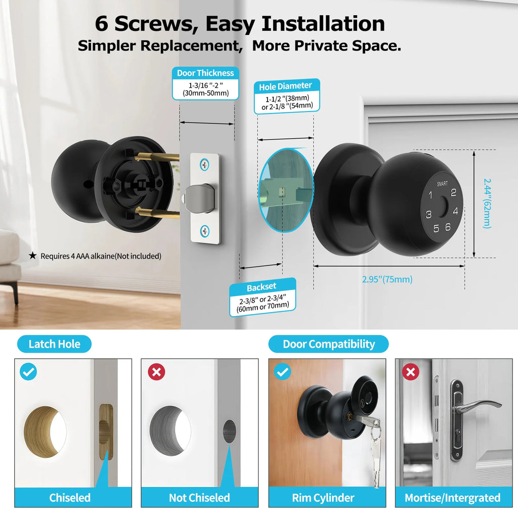 Serrure Connectée Viladepot D2 Empreinte Digitale Tuya Intérieure – CLEVI Paris
