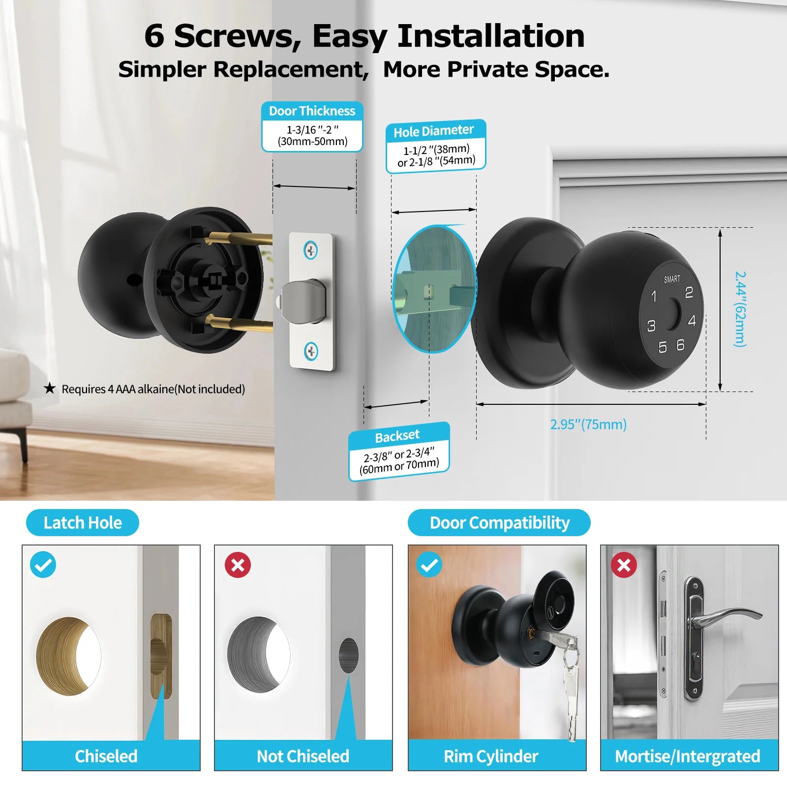 Serrure Connectée Viladepot D2 Empreinte Digitale Tuya Intérieure – CLEVI Paris