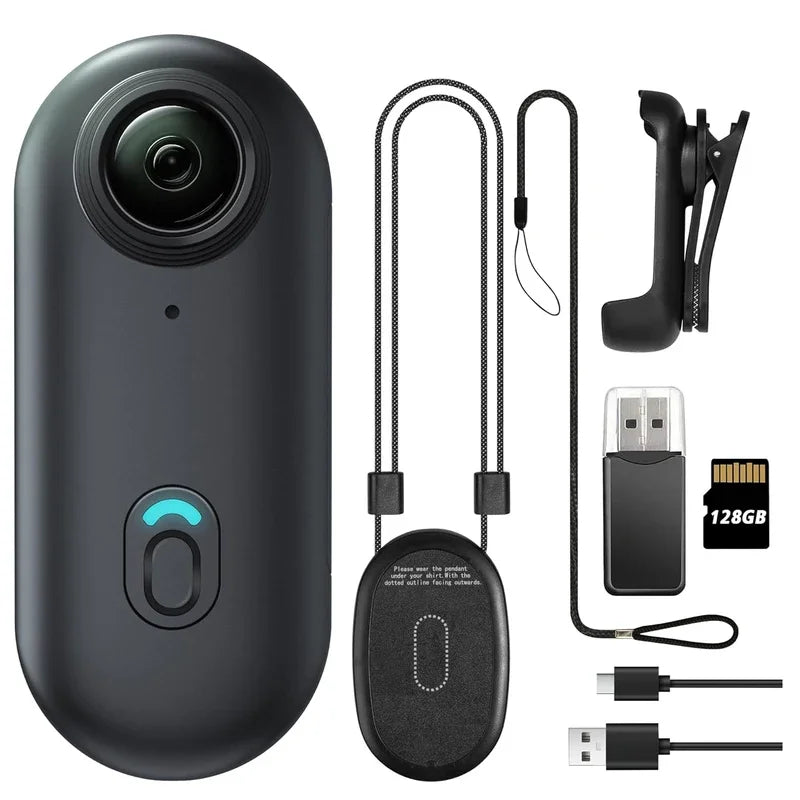Mini Caméra Corporelle Kaysunlink H88 – 4K UHD ou 1080P Pendentif Magnétique Clip 360° WiFi Format Pouce – CLEVI Paris