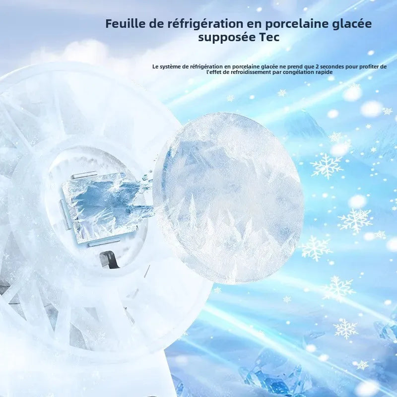 Ventilateur Portable Pliable USB – Ice Compress Rechargeable Voyage & Outdoor