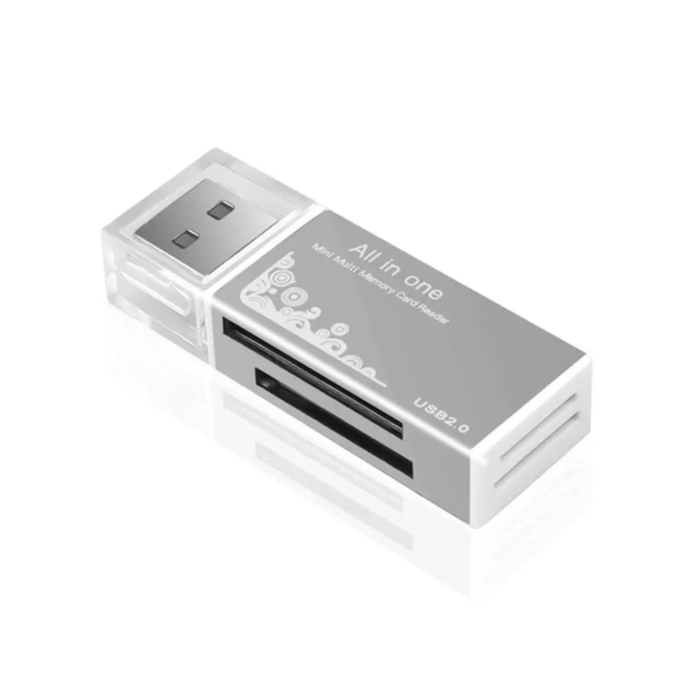 Lecteur de Cartes USB 2-en-1 – SD/TF, USB 2.0 & 3.0, Hub 4 Ports, PC & Laptop