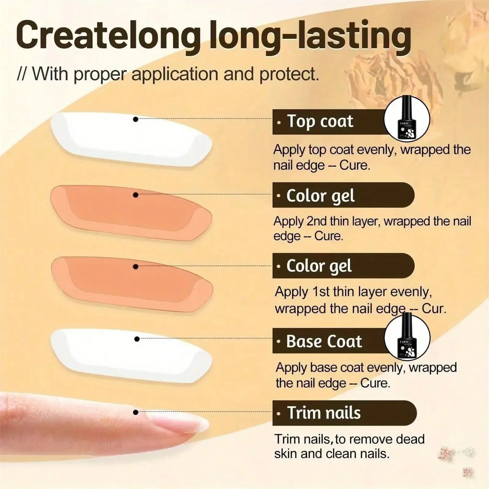 Vernis Gel Semi-Permanent TARTU 8ml – Sans HEMA Sans TPO UV/LED Soak-Off Longue Durée 15 Teintes Collection 2 – CLEVI Paris