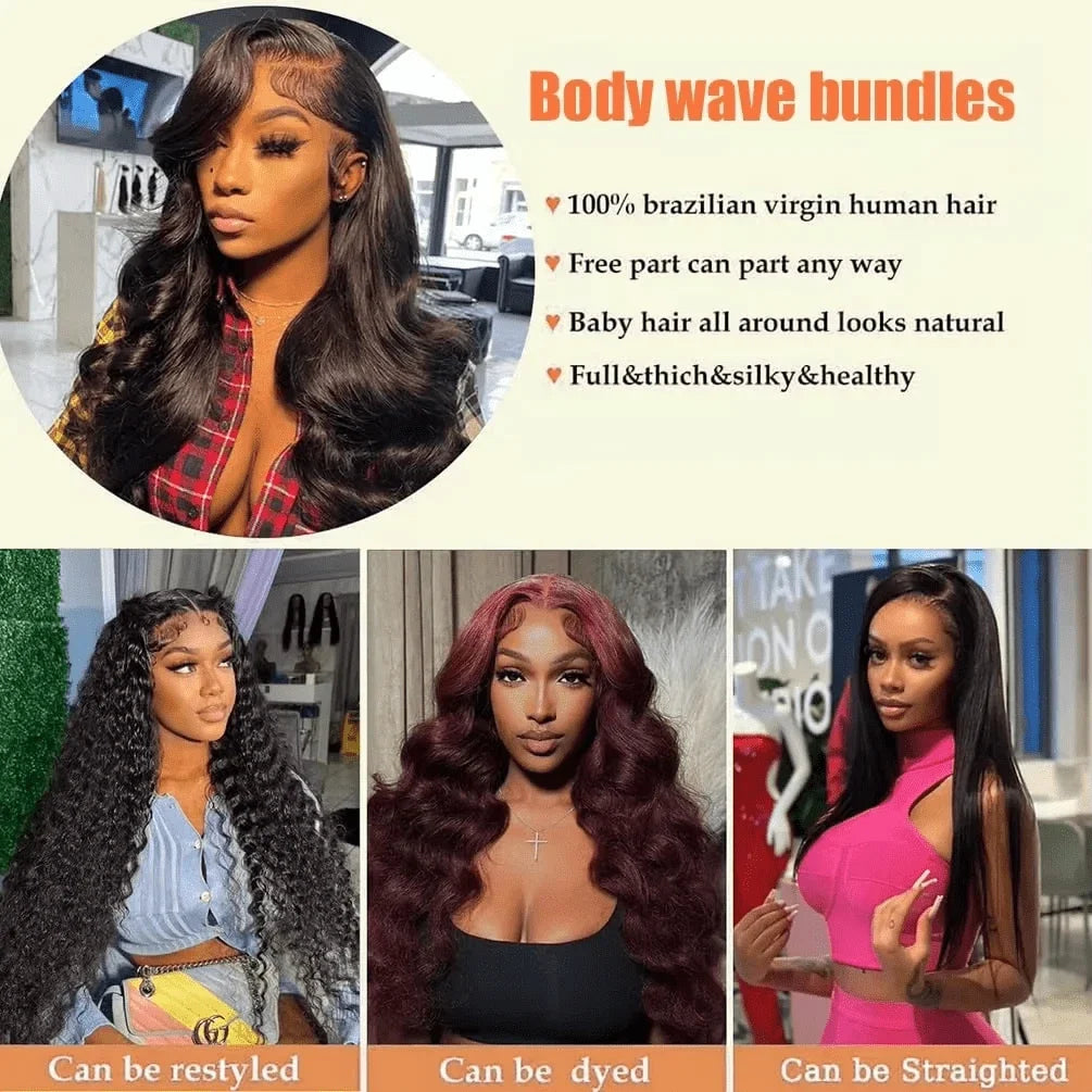 16A Raw Bundles Human Hair Body Wave 1/3/4 – CLEVI Paris