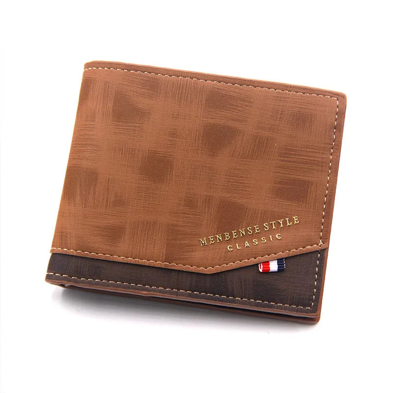Portefeuille Homme Slim Cuir PU — Porte-Monnaie, Porte-Cartes & Photos, Noir & Marron | CLEVI Paris