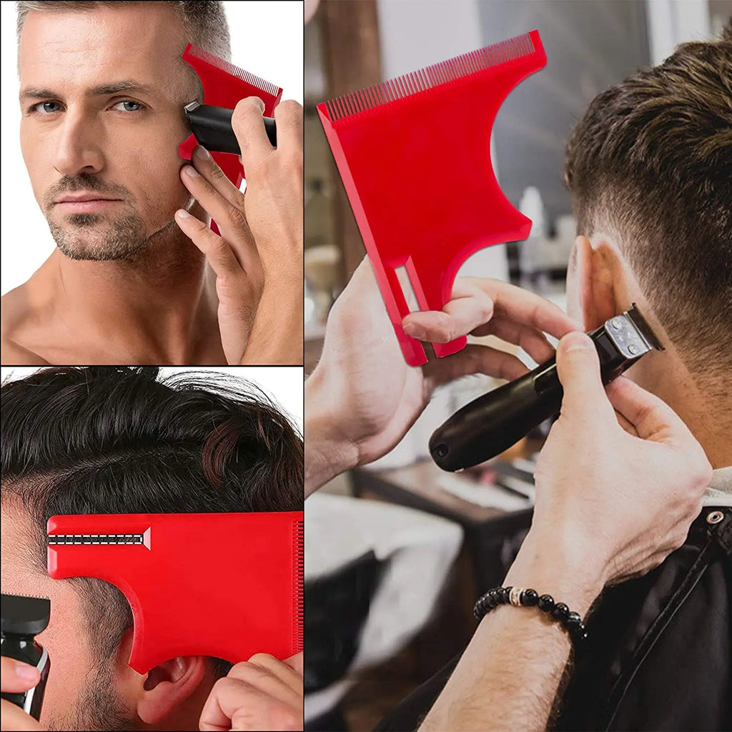 Gabarit Rasage Barbe & Coiffure en Plastique | Kit Taille-Barbe & Contour Nuque – CLEVI Paris