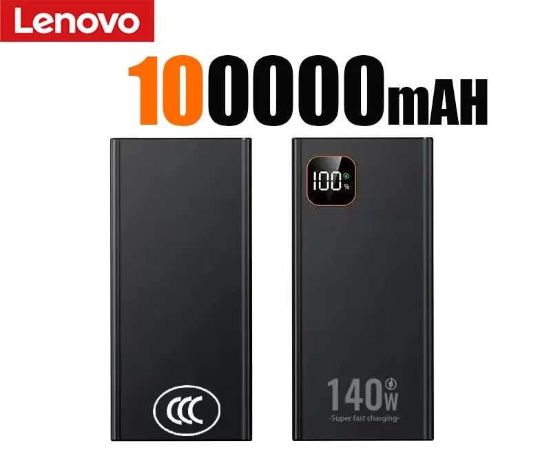 Batterie Externe Lenovo 140W CCC Écran LED 50-200000mAh – CLEVI Paris