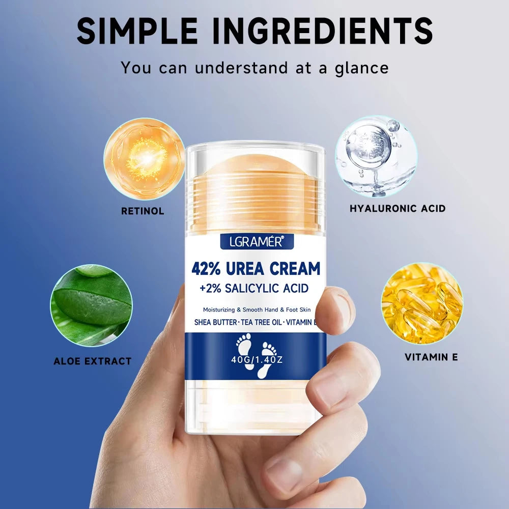 Crème Pieds et Mains 42% Urée 2% Acide Salicylique Hydratation Intensive – CLEVI Paris