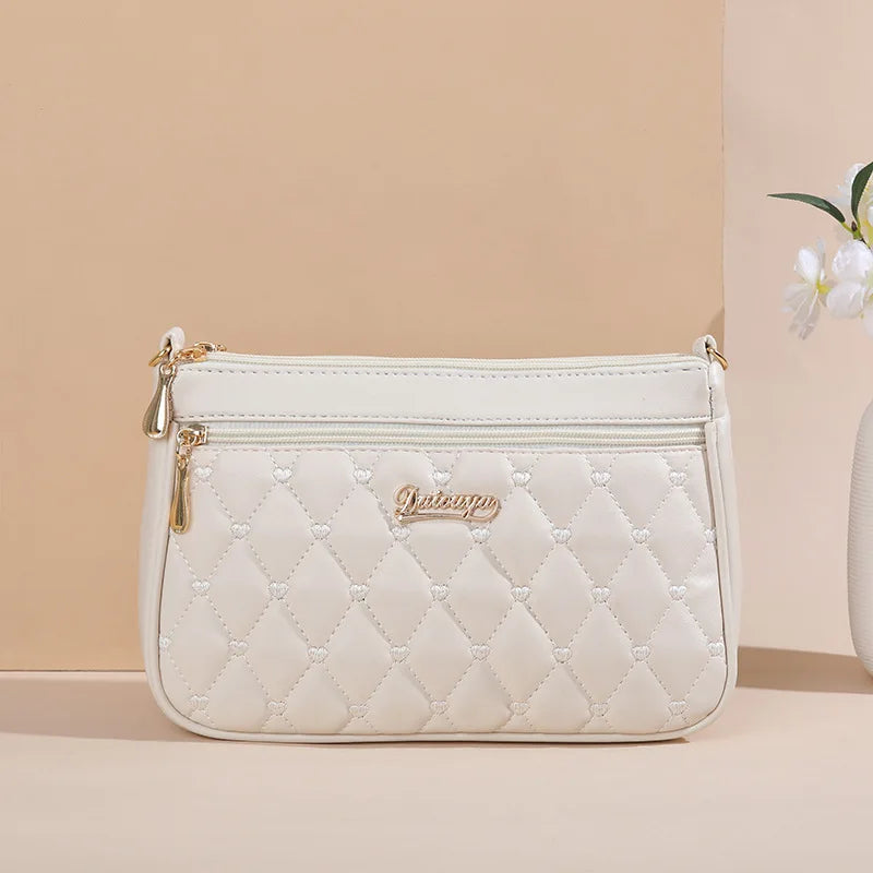 Sac à Main Femme Cuir PU Brodé & Pompon — Bandoulière, Fermeture Éclair, 12 Coloris | CLEVI Paris