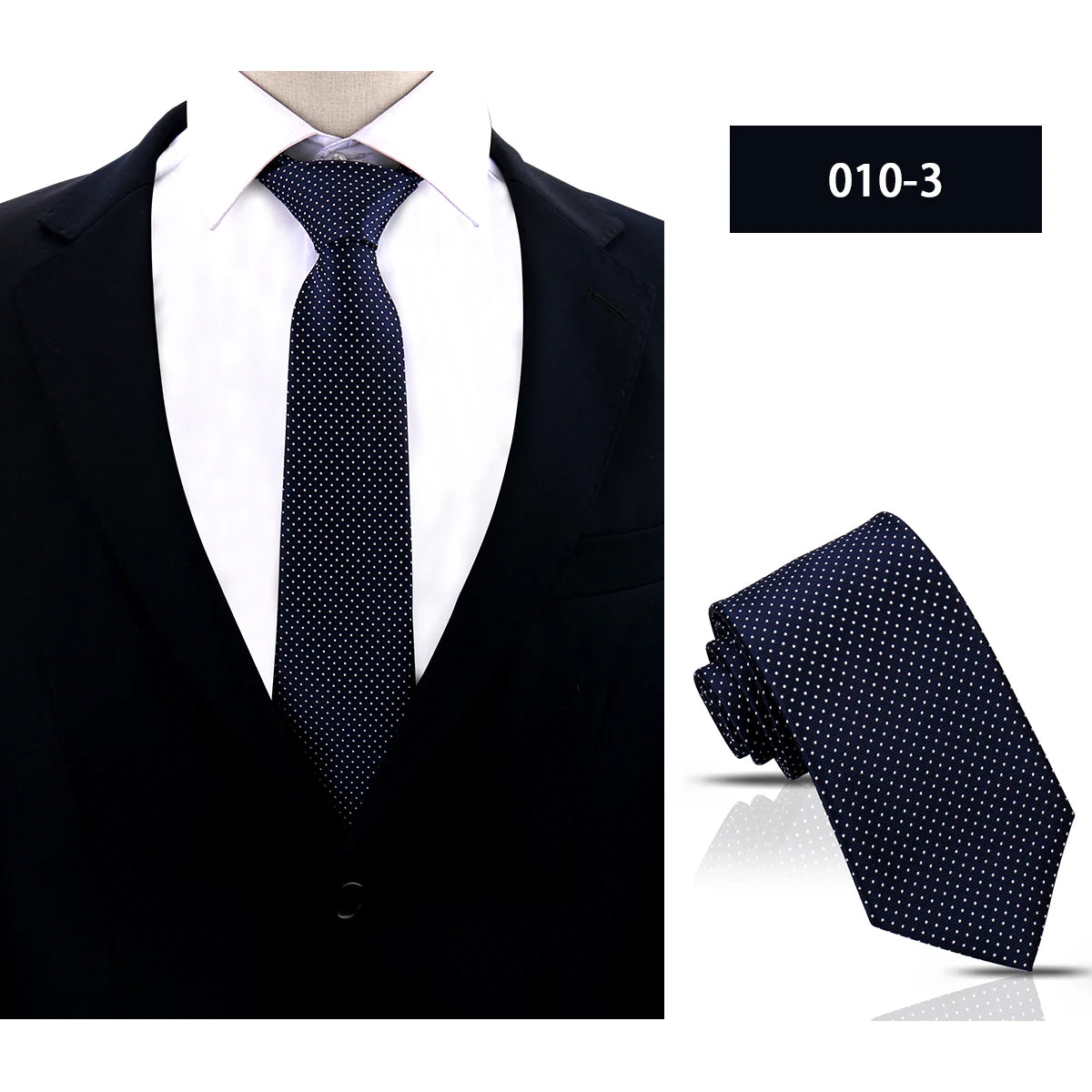 Cravate homme à pois 8 cm – CLEVI Paris