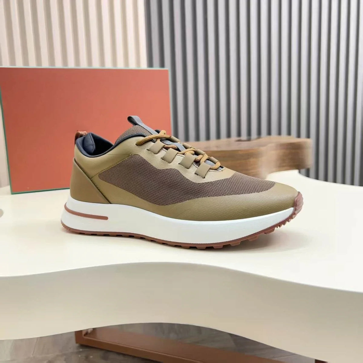 Sneakers Sport Cuir Homme Légères Multicolores – CLEVI Paris