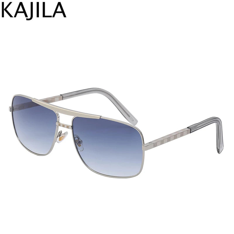Lunettes de Soleil Carrées Vintage Retro UV400 Dégradé Monture Alliage Homme – CLEVI Paris