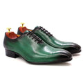 Oxford Homme Cuir de Vache Véritable Bout Pointu Style Italien Lacets Whole Cut | Mariage & Bureau EU 39-46