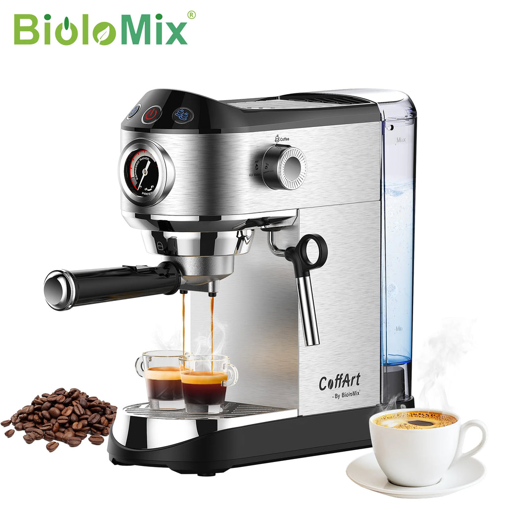 Machine expresso semi-automatique BioloMix 20 bars – CLEVI Paris