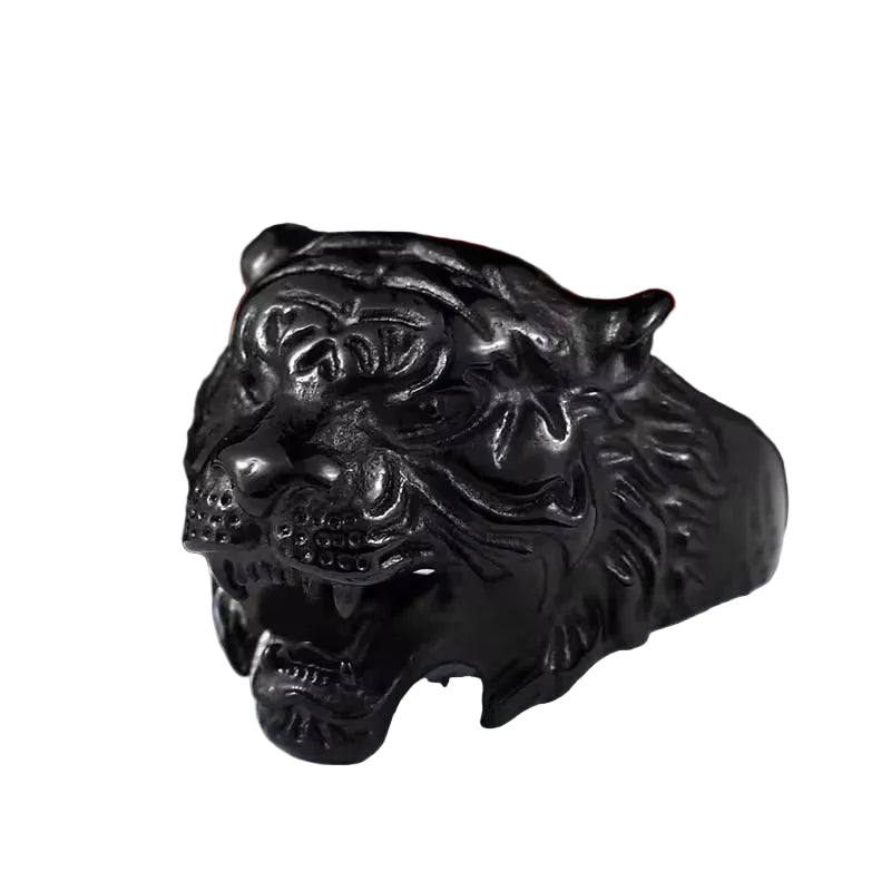Bague Homme Acier Inoxydable Motif Animal – CLEVI Paris