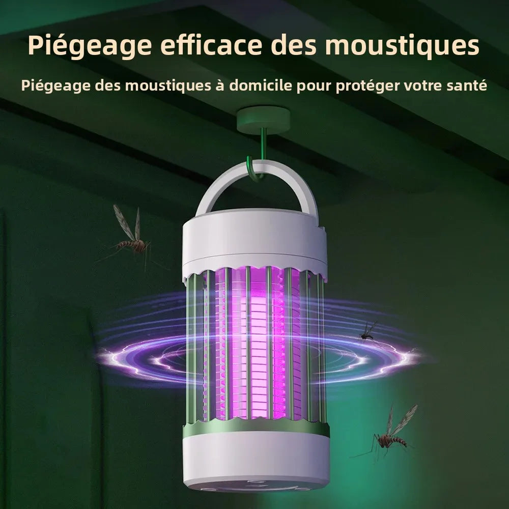 Lampe Anti-Moustiques UV 365-400nm | Rechargeable TYPE-C Veilleuse Silencieuse 35dB Camping – CLEVI Paris