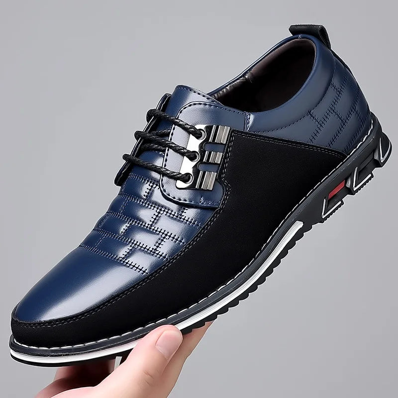 Chaussures Casual Homme PU Cuir Lacets Respirant Grande Taille | Business & Casual EU 38-50