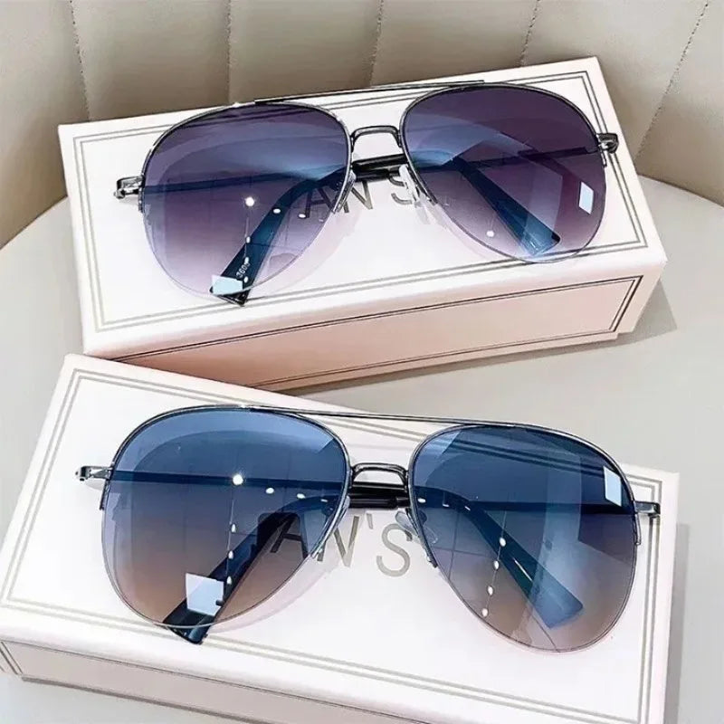 Lunettes de Soleil Pilote Grand Cadre – Verres Dégradés Anti-Reflets UV400 Monture Alliage 5 Coloris – CLEVI Paris