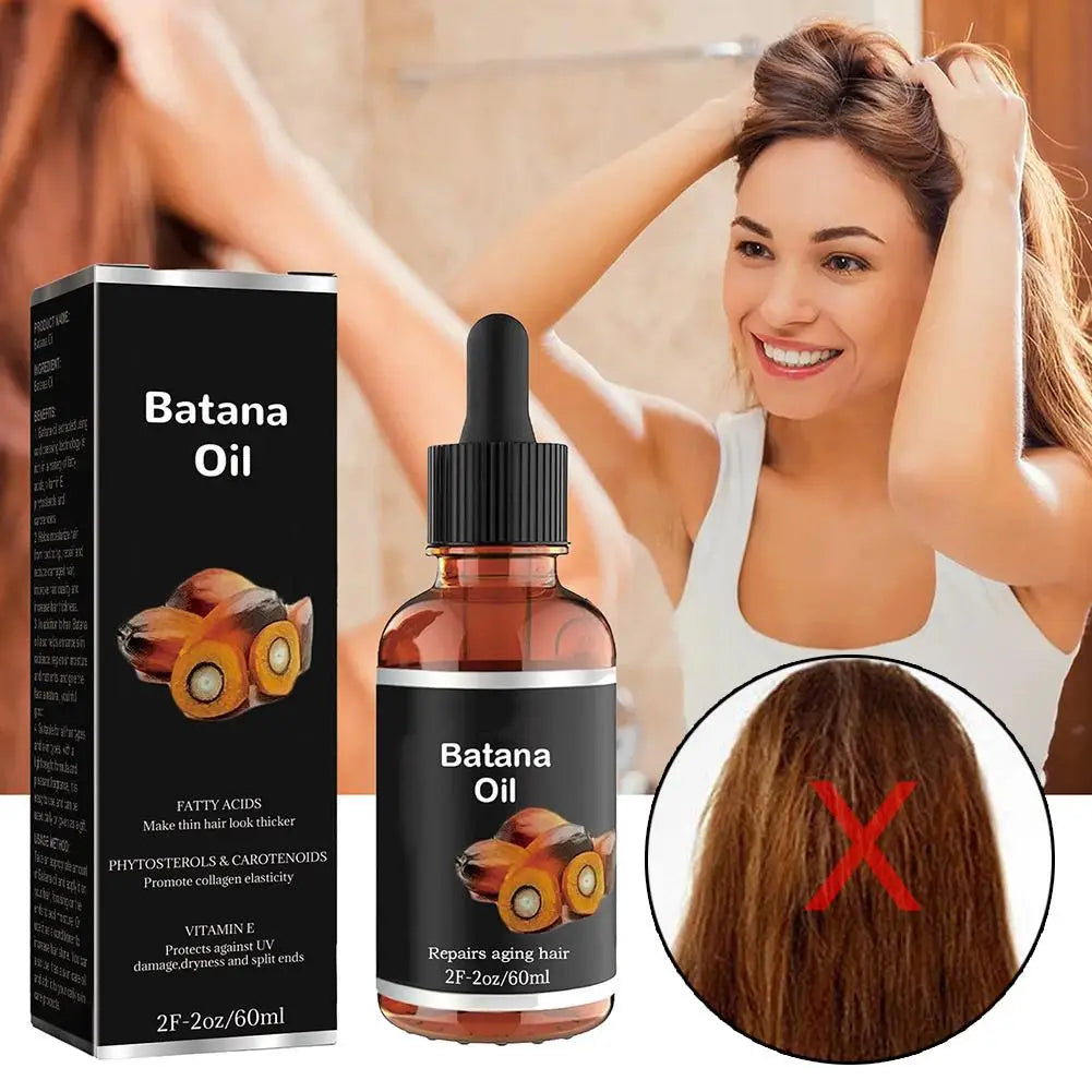 Huile de Batana Pure Naturelle 60ml | Anti-Chute & Croissance | Renforce & Répare | Unisexe – CLEVI Paris