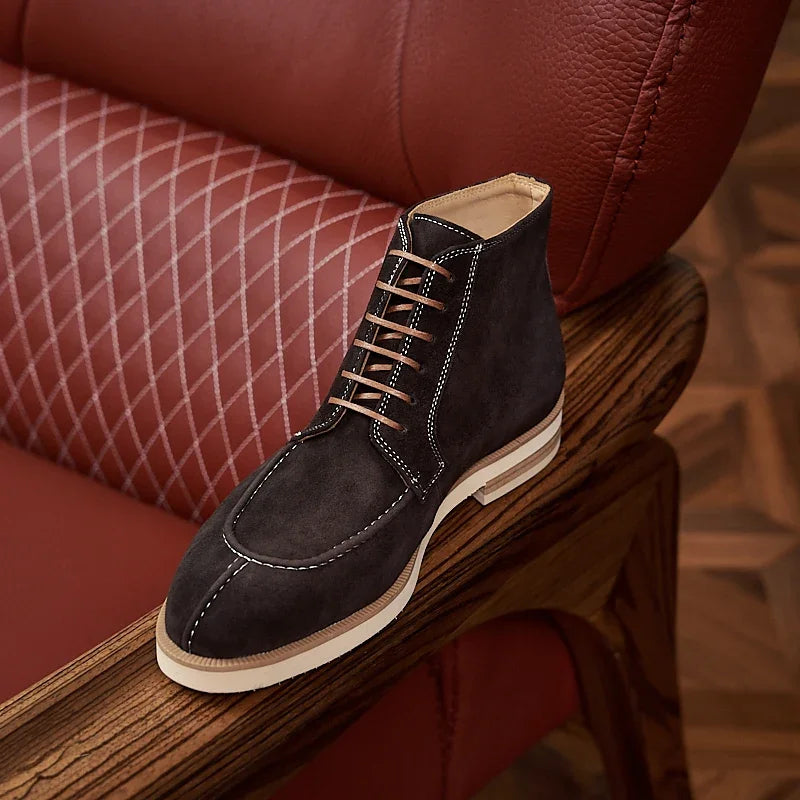 Boots Vintage Cuir Homme – Chelsea Moto Semelle Épaisse