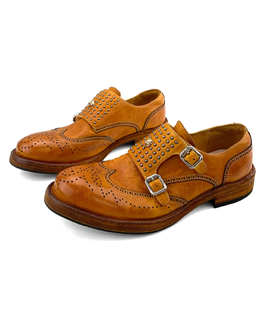 Chaussures Cuir Véritable Homme Goodyear Rivets Style Britannique Fait Main – CLEVI Paris