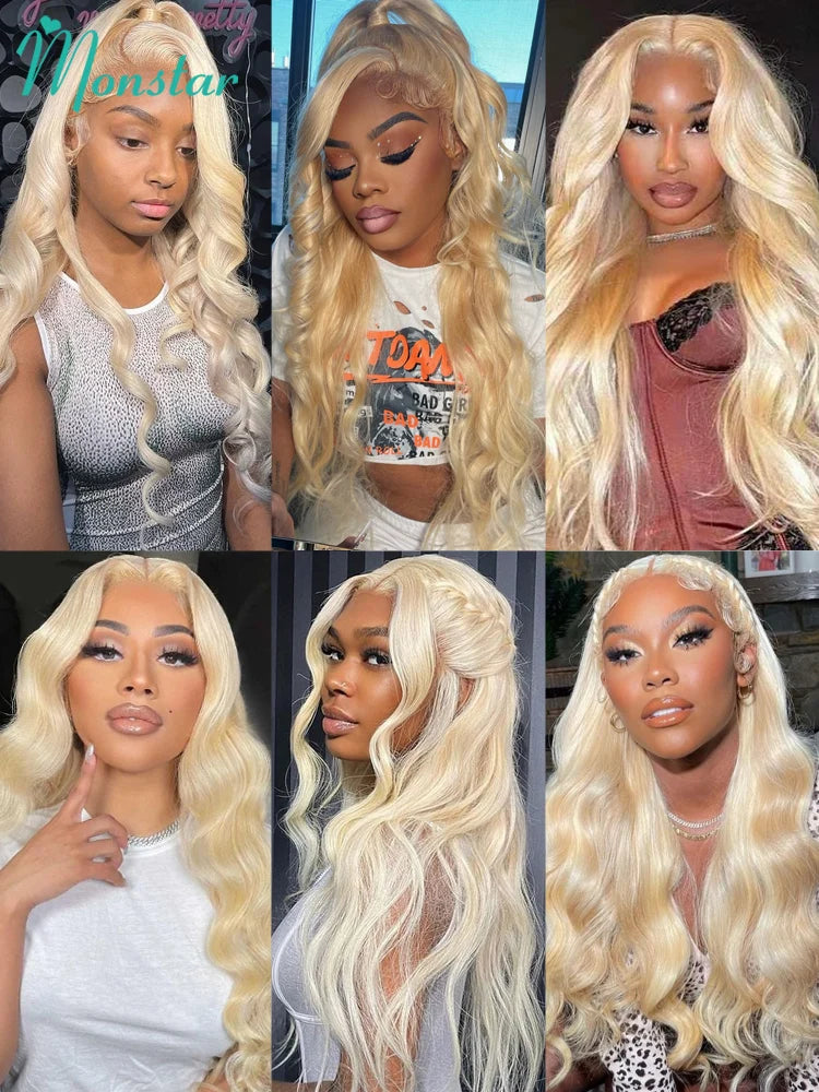 Perruque Body Wave blonde 613 – CLEVI Paris