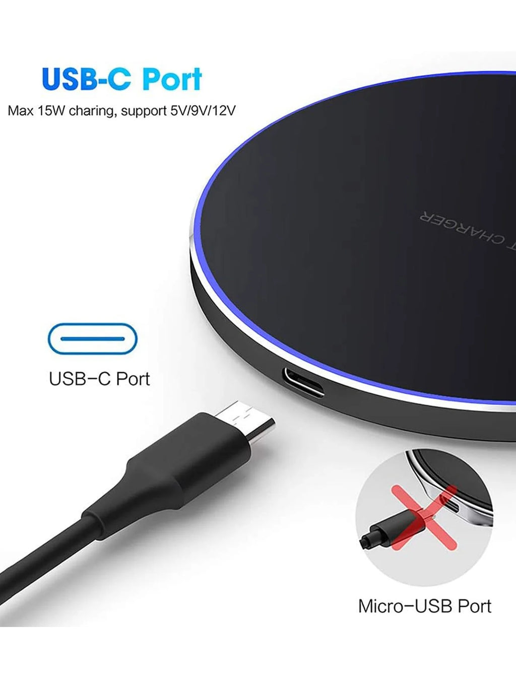 Chargeur Sans Fil Rapide 15W Universel — CLEVI Paris