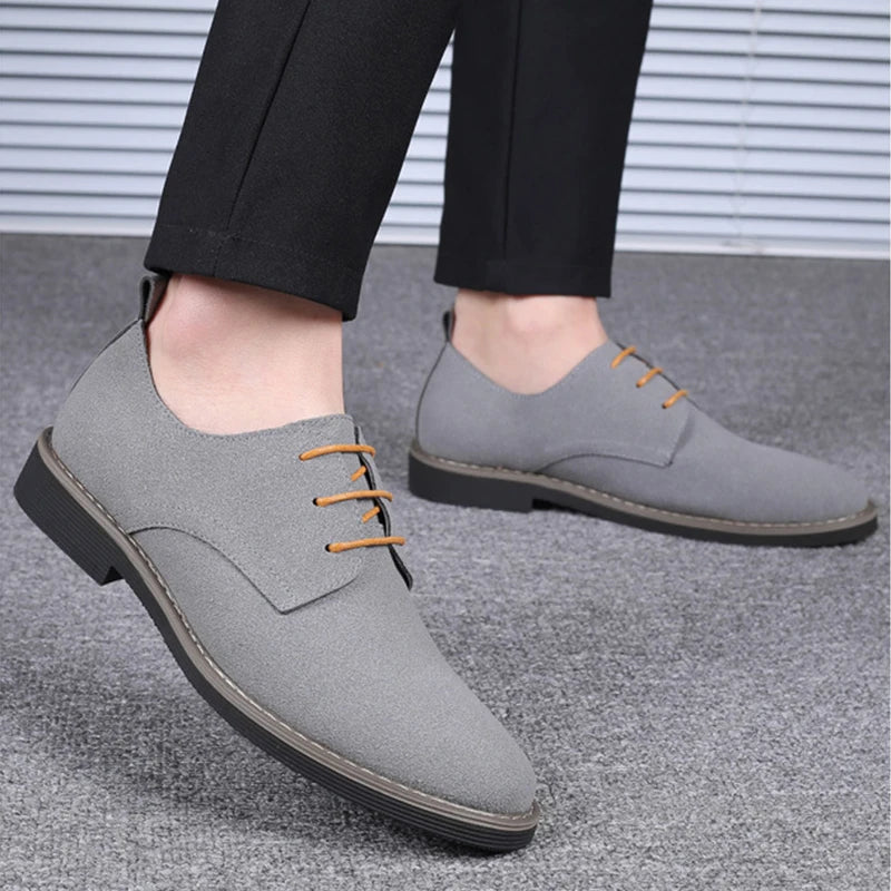 Chaussures Oxford Homme Daim | Lacets Casual Sport Respirantes