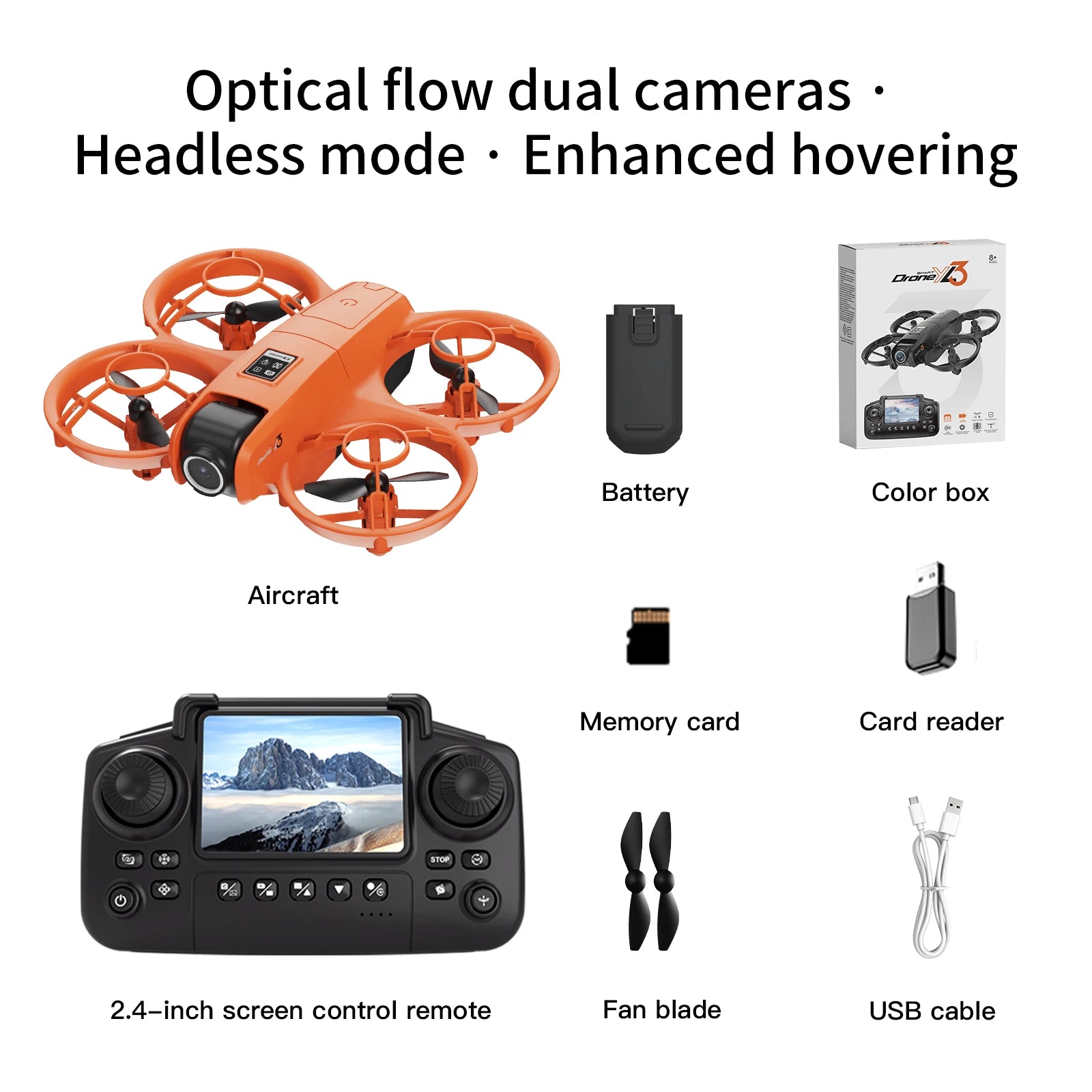 Mini Drone YL3 4K Double Caméra – Positionnement Optique, Moteur Brushless, FPV WiFi & Évitement d'Obstacles – CLEVI Paris