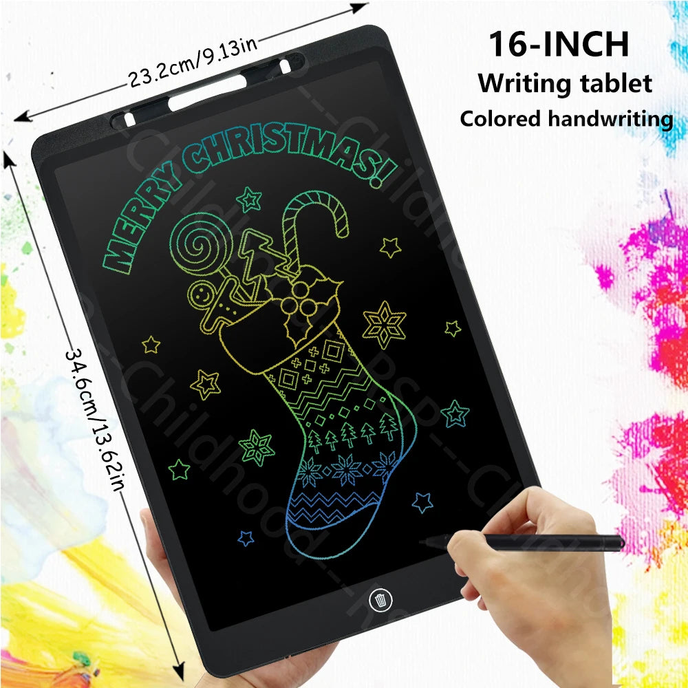 Ardoise LCD Enfant RSP – Tablette Écriture & Dessin 6,5" à 16" – Cadeau Éducatif Dès 3 Ans