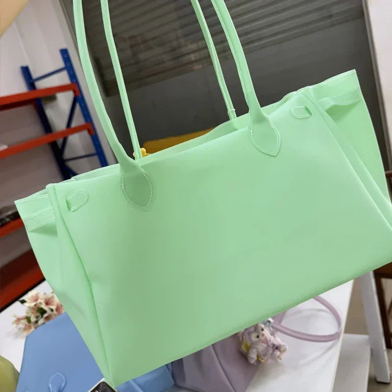 Sac Cabas Femme Style Vintage Minimaliste 20 Coloris Port Épaule Bandoulière – CLEVI Paris